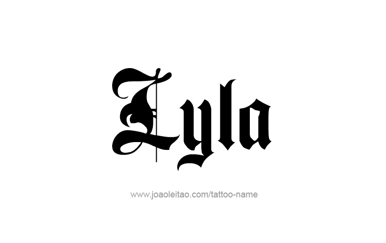 Tattoo Design Name Lyla   