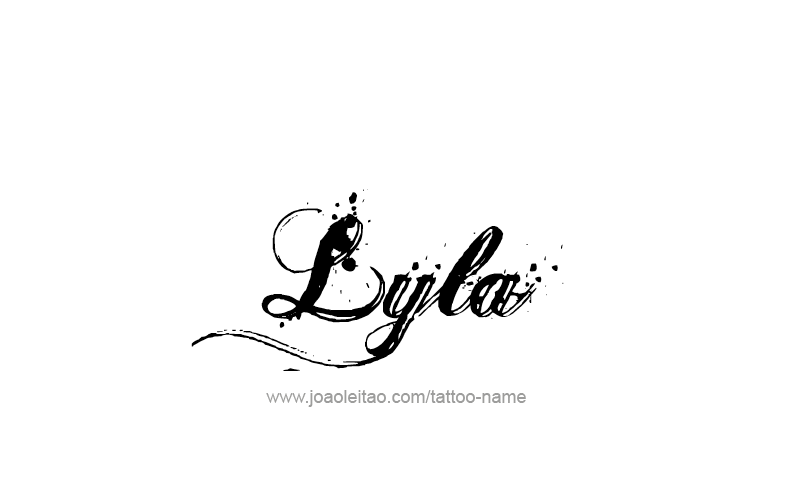 Tattoo Design Name Lyla   