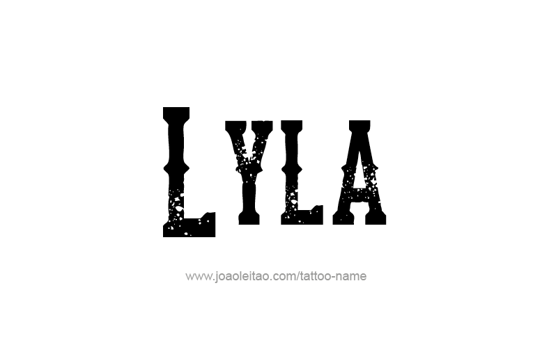 Tattoo Design Name Lyla   