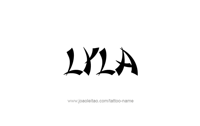 Tattoo Design Name Lyla