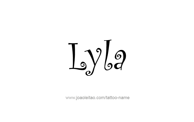 Tattoo Design Name Lyla   