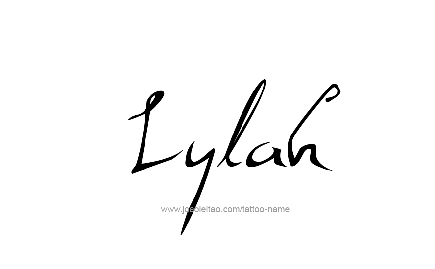 Tattoo Design Name Lylah   