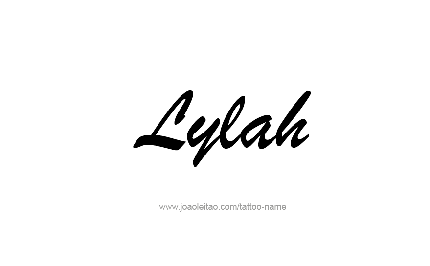 Tattoo Design Name Lylah   