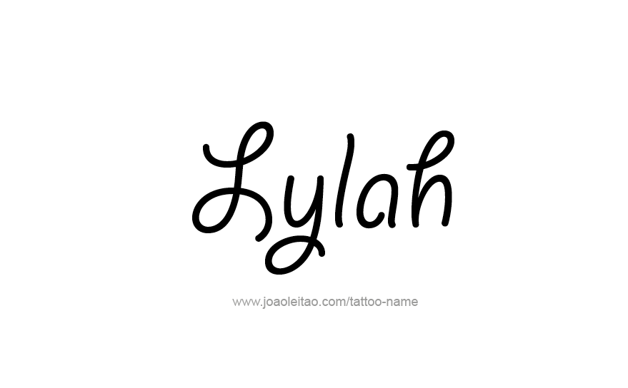 Tattoo Design Name Lylah   