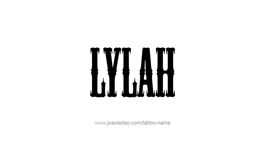 Tattoo Design Name Lylah   