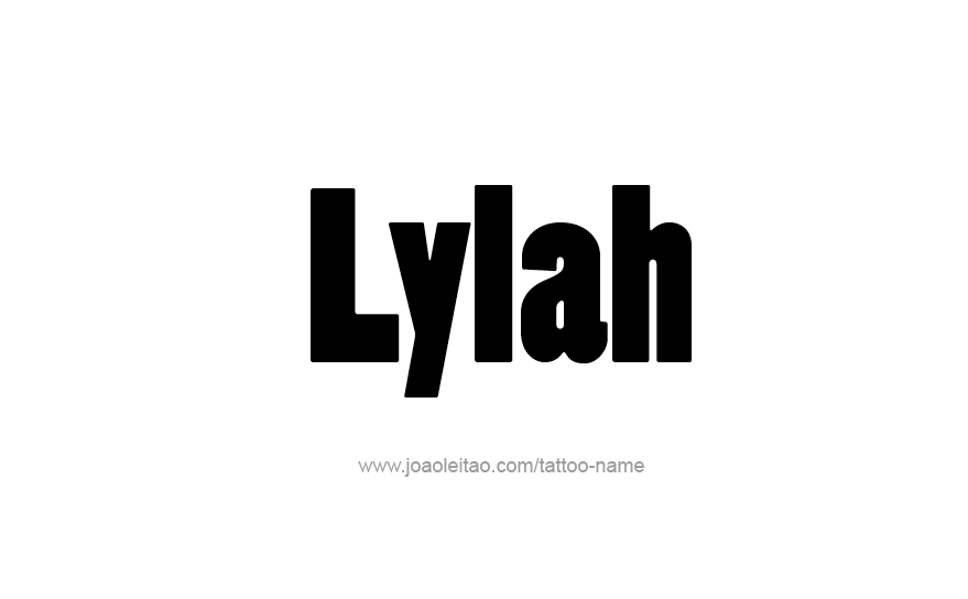 Tattoo Design Name Lylah   