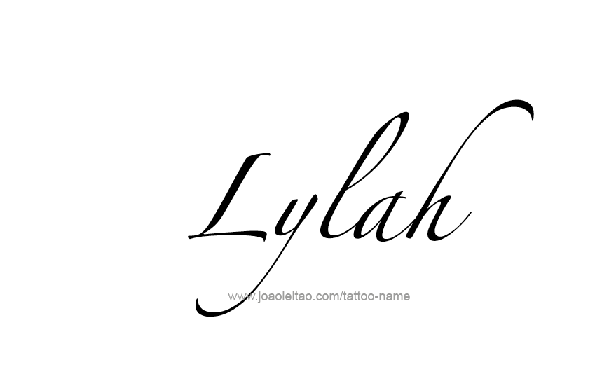 Tattoo Design Name Lylah   