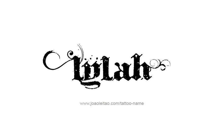 Tattoo Design Name Lylah   