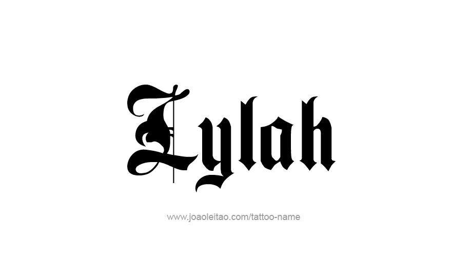 Tattoo Design Name Lylah   