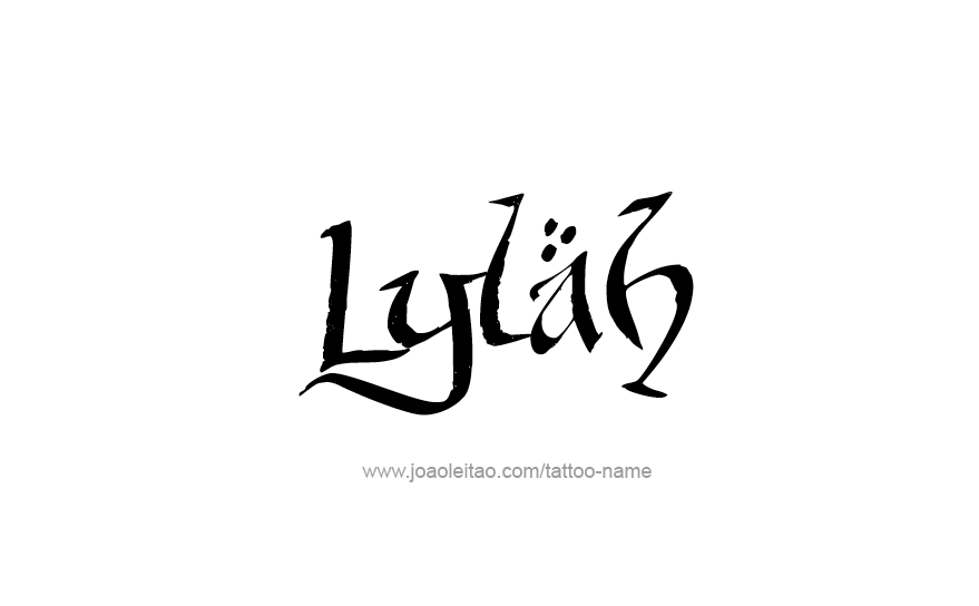 Tattoo Design Name Lylah   