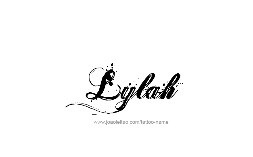 Tattoo Design Name Lylah   