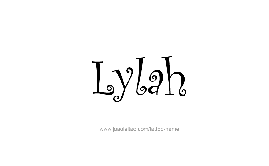 Tattoo Design Name Lylah   