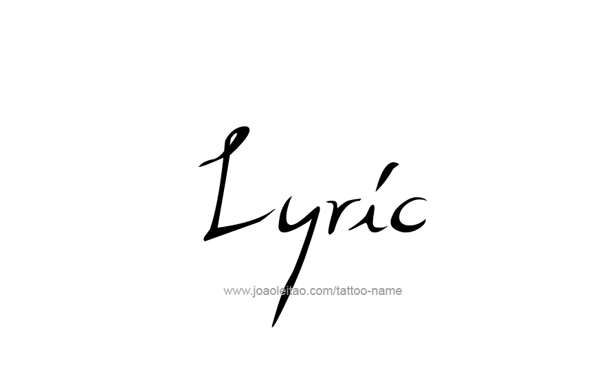 Tattoo Design Name Lyric   