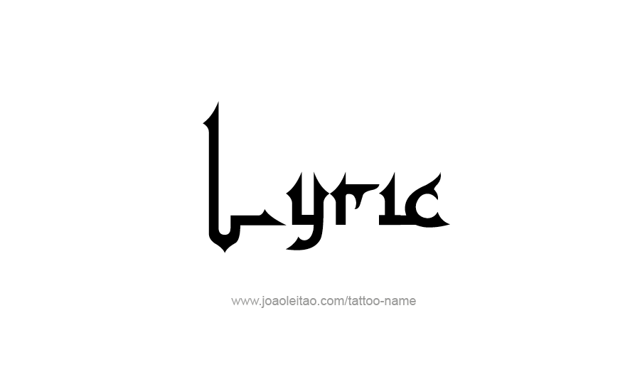 Tattoo Design Name Lyric   