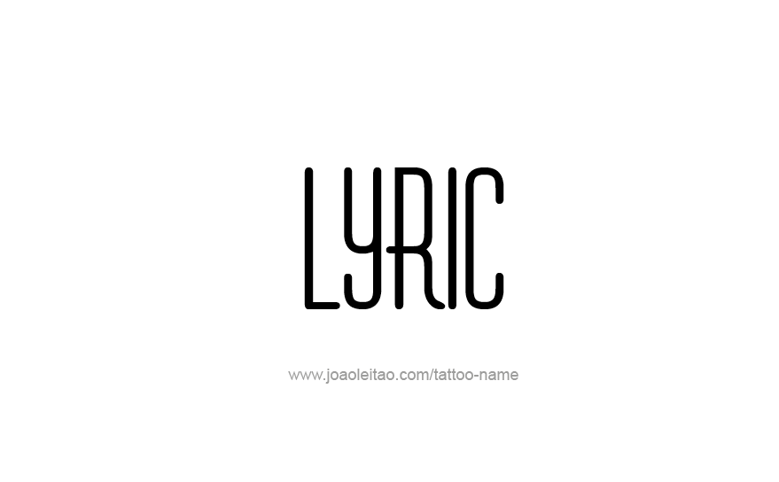 Tattoo Design Name Lyric   