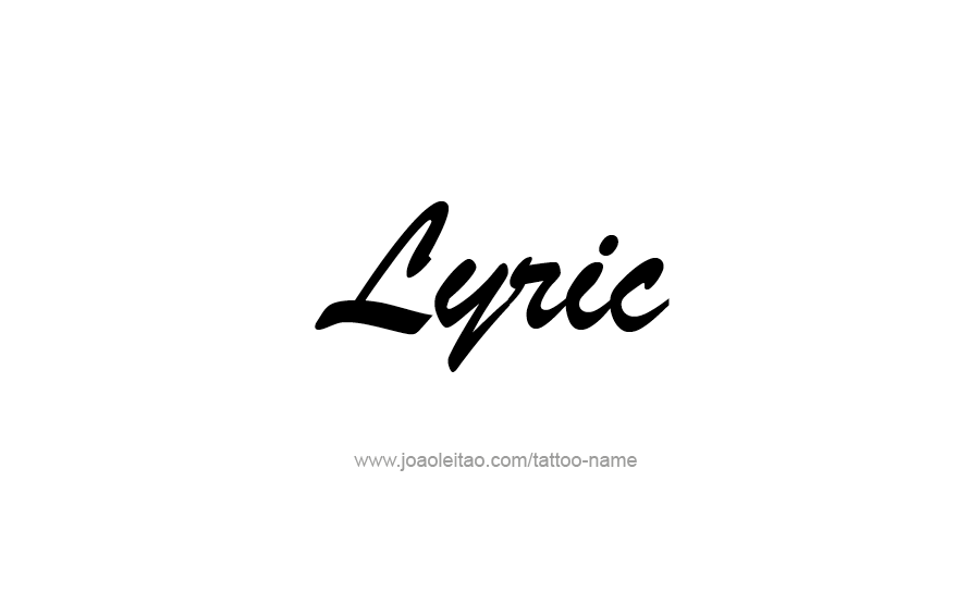 Tattoo Design Name Lyric   