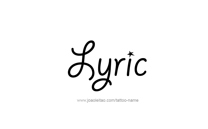 Tattoo Design Name Lyric   