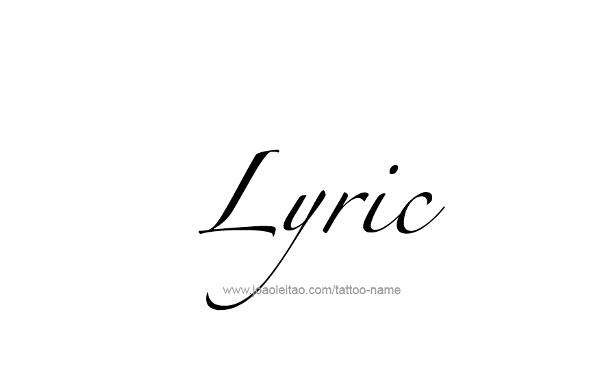 Tattoo Design Name Lyric   