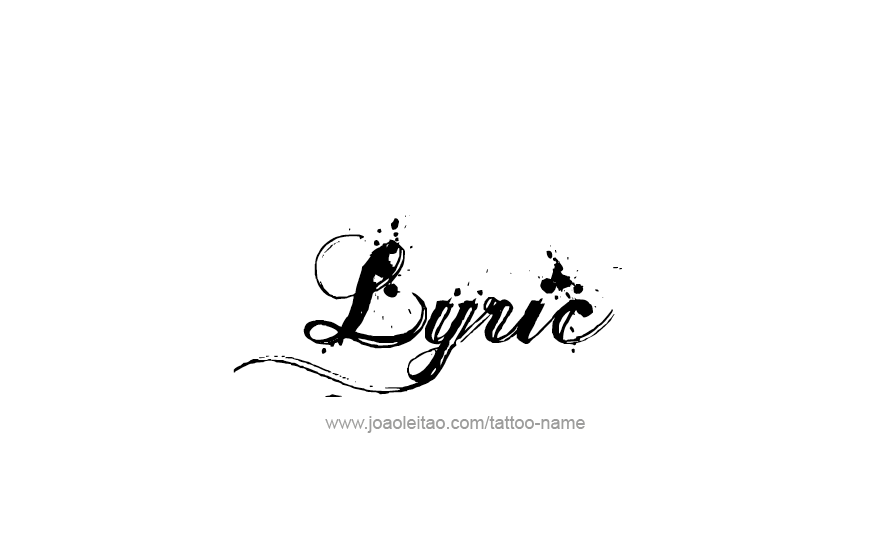 Tattoo Design Name Lyric   