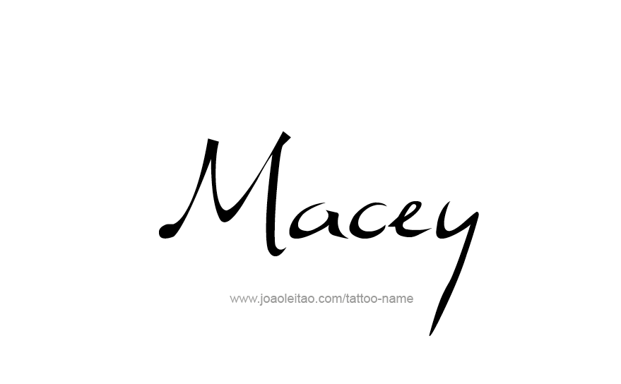 Tattoo Design Name Macey   