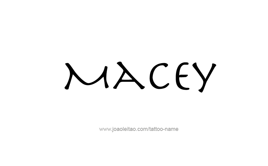 Tattoo Design Name Macey   