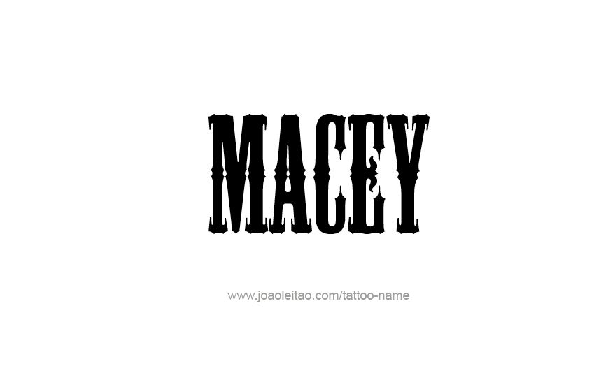 Tattoo Design Name Macey   