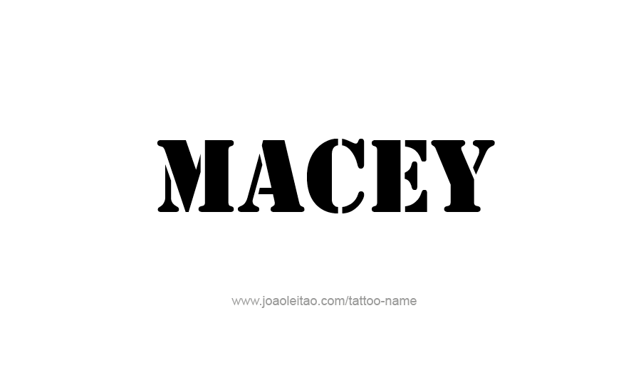 Tattoo Design Name Macey   