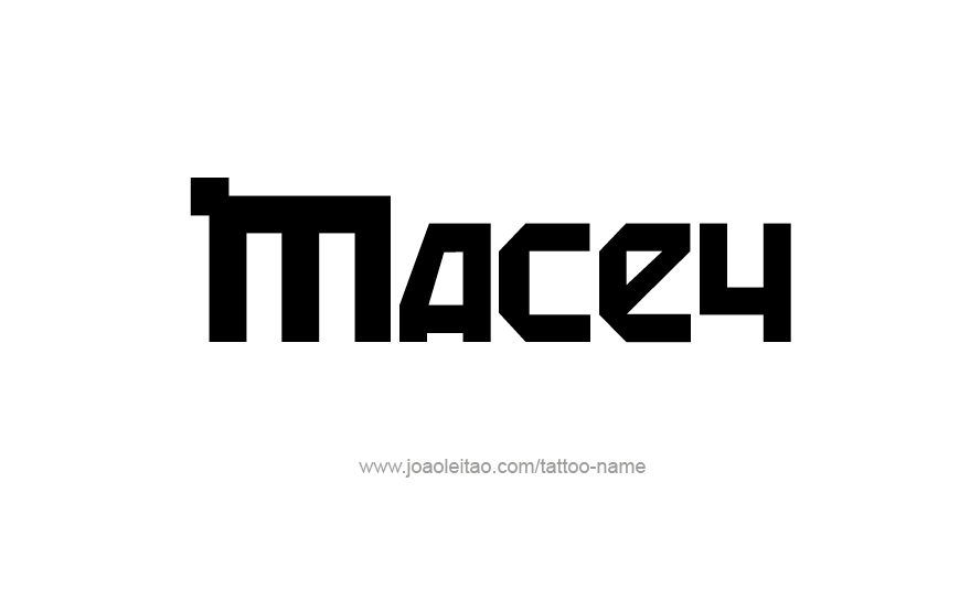 Tattoo Design Name Macey   