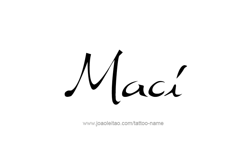 Tattoo Design Name Maci   