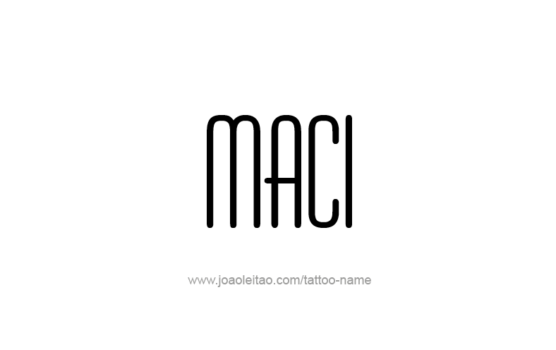 Tattoo Design Name Maci   