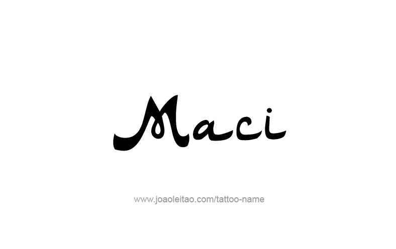 Tattoo Design Name Maci   