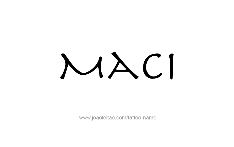 Tattoo Design Name Maci   