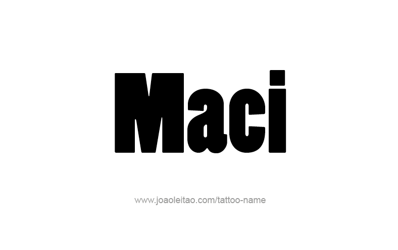 Tattoo Design Name Maci   