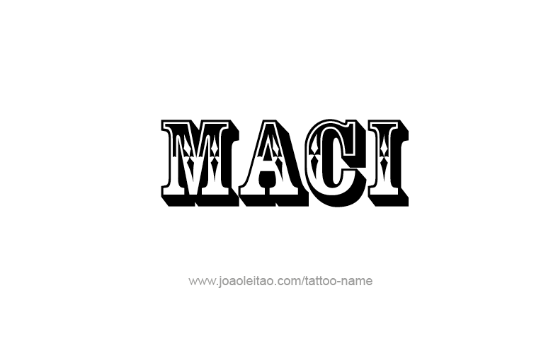 Tattoo Design Name Maci   