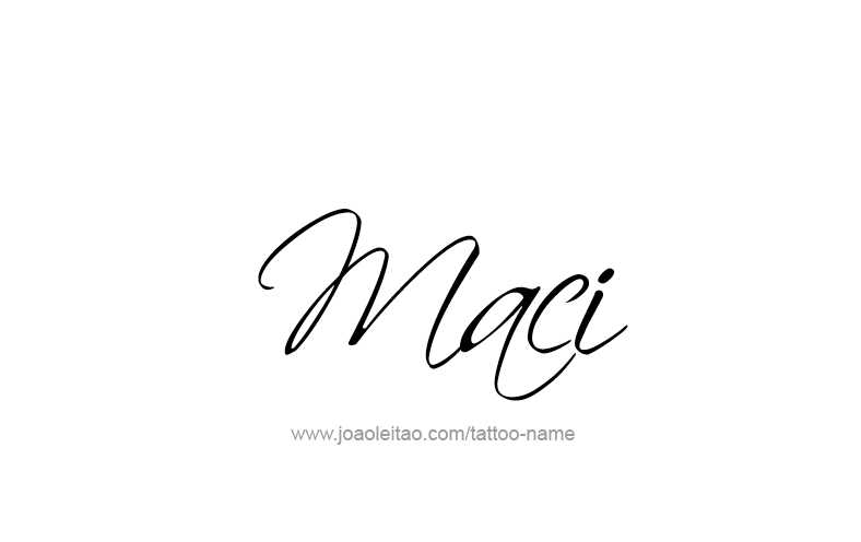 Tattoo Design Name Maci   