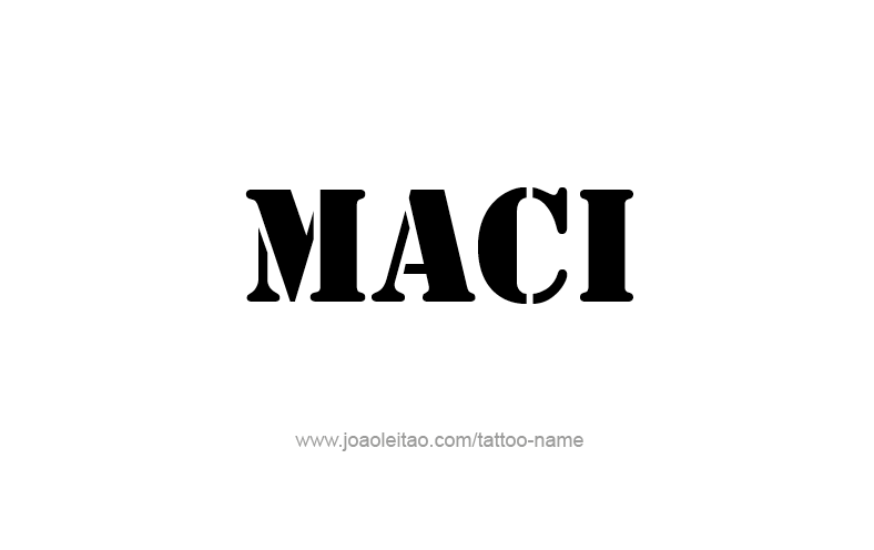 Tattoo Design Name Maci   