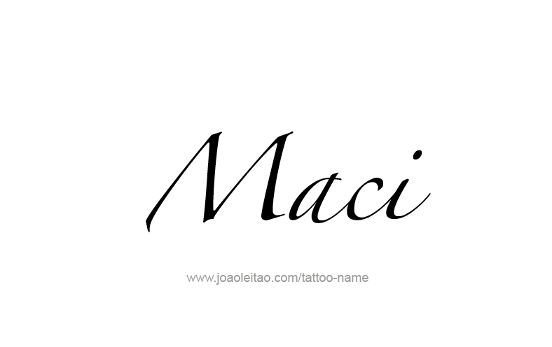 Tattoo Design Name Maci   