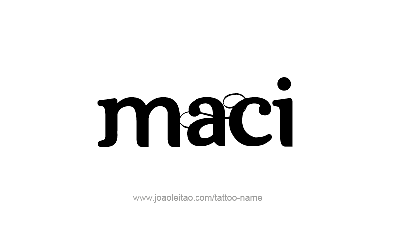 Tattoo Design Name Maci   