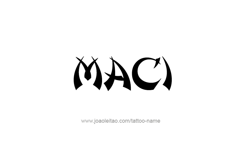 Tattoo Design Name Maci