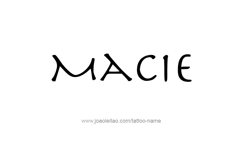 Tattoo Design Name Macie   