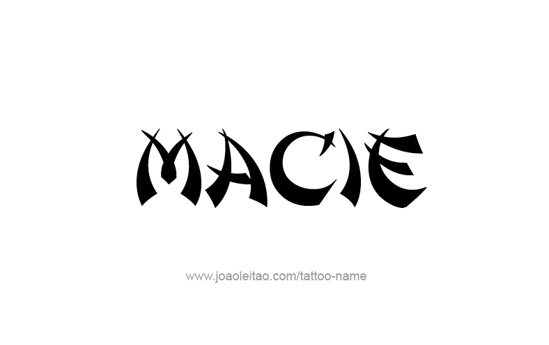Tattoo Design Name Macie