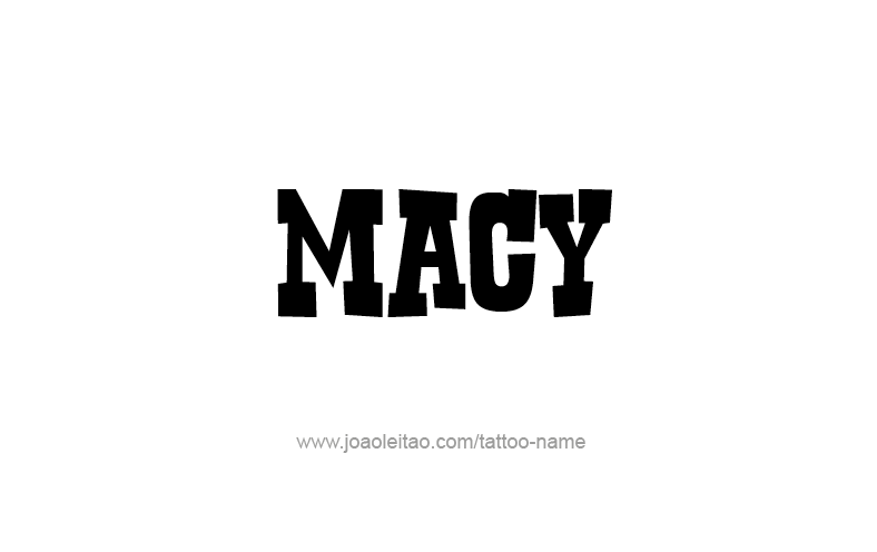 Tattoo Design Name Macy   