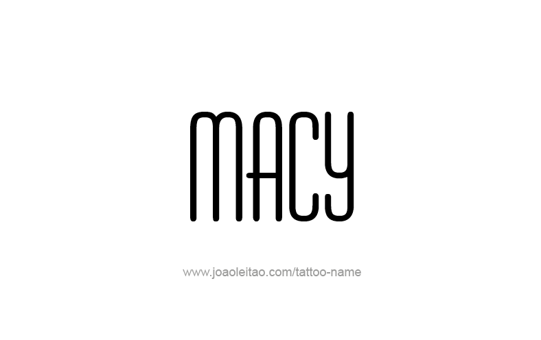 Tattoo Design Name Macy   