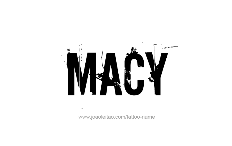 Tattoo Design Name Macy   