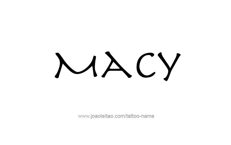 Tattoo Design Name Macy   