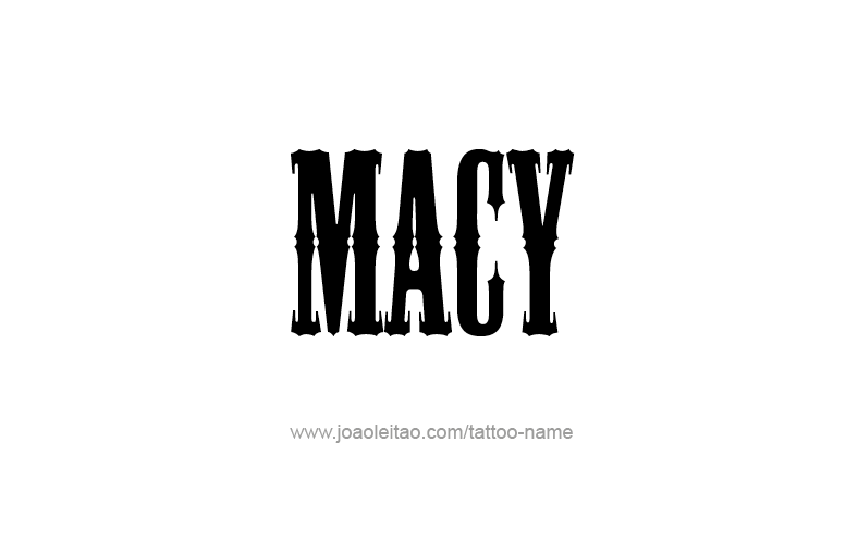 Tattoo Design Name Macy   