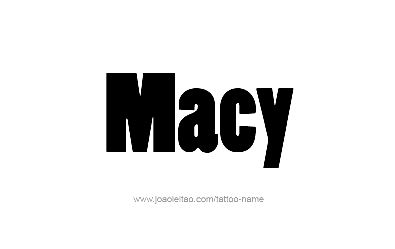 Tattoo Design Name Macy   