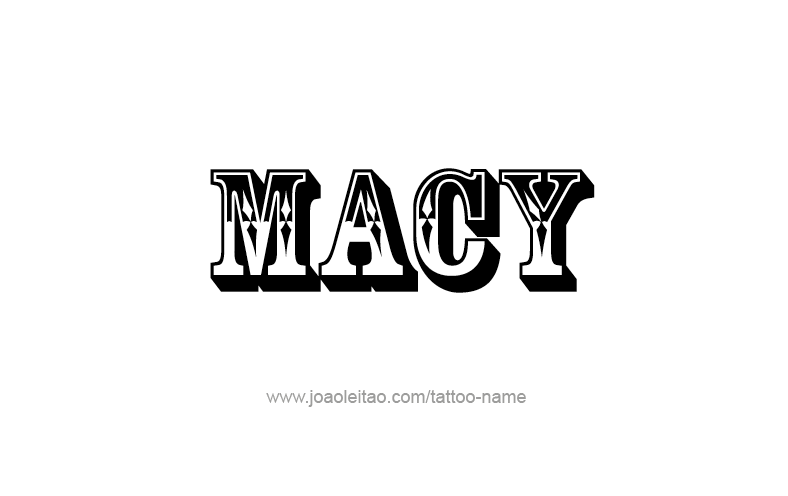 Tattoo Design Name Macy   