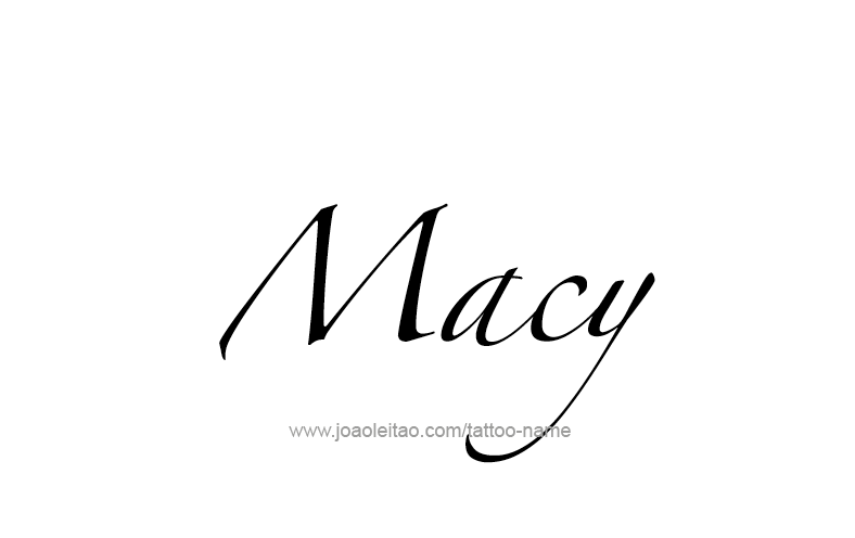 Tattoo Design Name Macy   