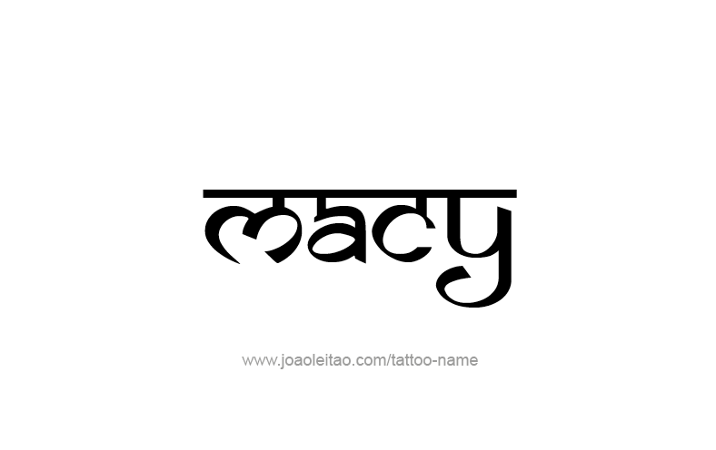 Tattoo Design Name Macy   